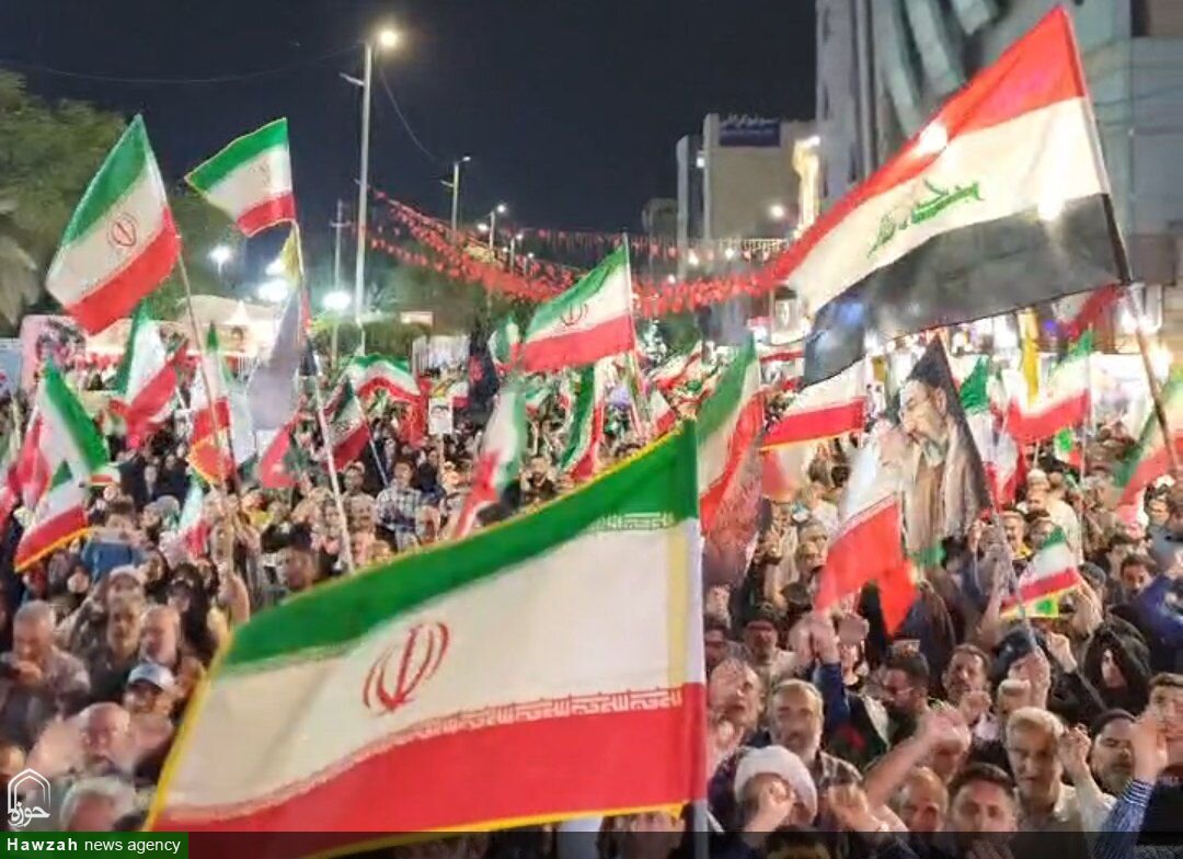 فیلم | راهپیمایی مردم منطقه کیانشهر اهواز
