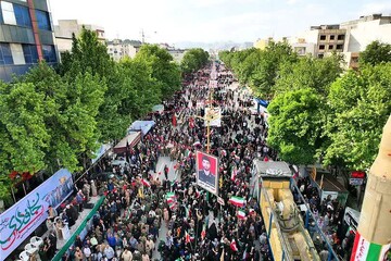 فیلم | تجمع جان فدایان ایران امام رضایی در خرم آباد