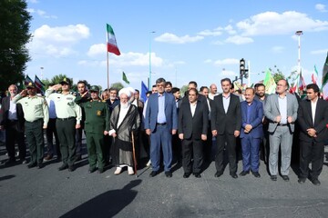 تصاویر/ برگزاری نمایش عظیم اقتدار ملی و رزمایش جان فدا برای ایران امام رضایی در شهر یزد