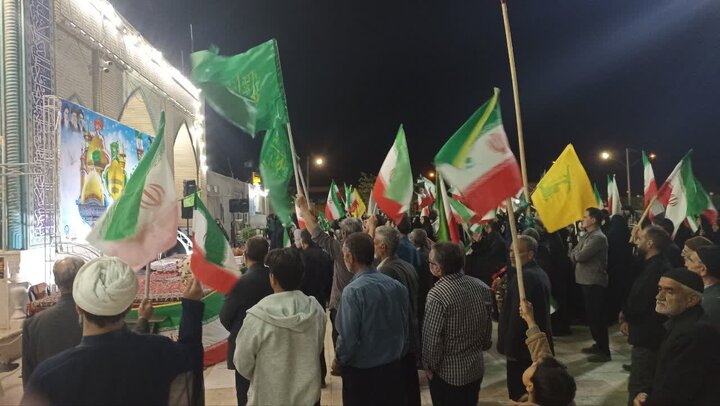 تصاویر:تجمع بزرگ امام رضایی به یتدرهبرشهیپ انقلاب  دربخش کویرات