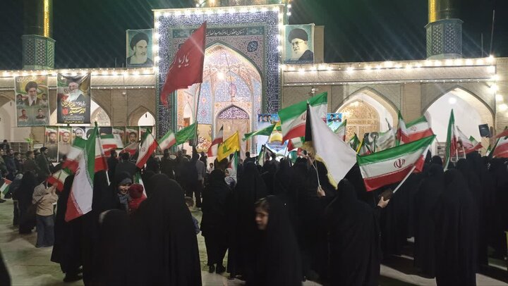 تصاویر:تجمع بزرگ امام رضایی به یتدرهبرشهیپ انقلاب  دربخش کویرات