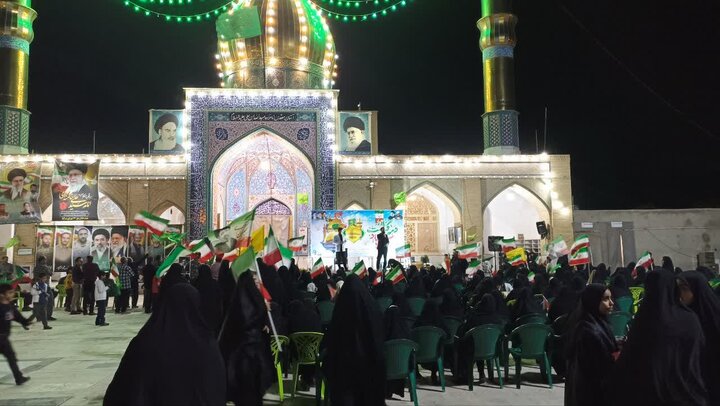 تصاویر:تجمع بزرگ امام رضایی به یتدرهبرشهیپ انقلاب  دربخش کویرات