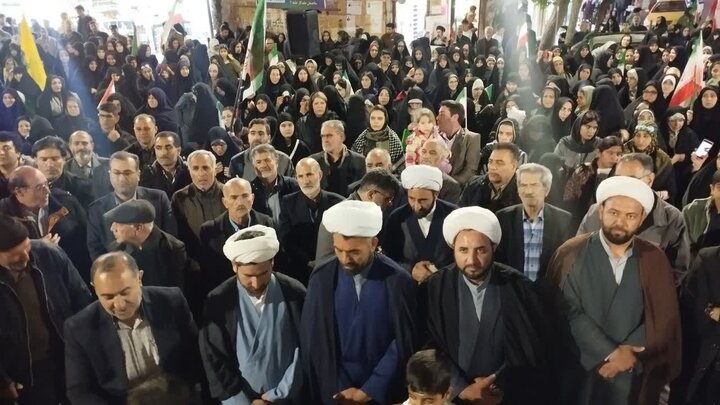 تصاویر/ پنجاه و نهمین شب متوالی مردم شهرستان میاندوآب که با حضورشان دشمن را ناامید کردند