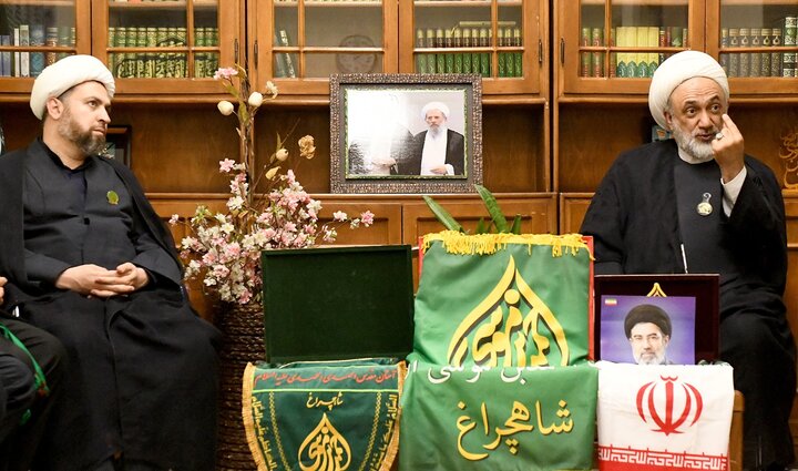 تصاویر/ حضور خادمان حرم حضرت شاهچراغ(ع) در حرم حضرت عبدالعظیم(ع)