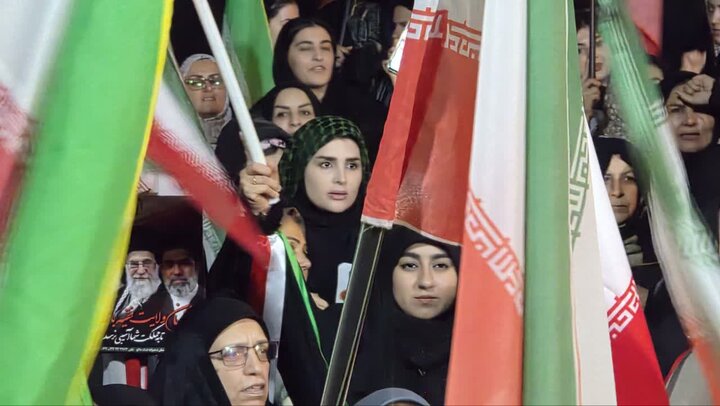 تصاویر/ نمایش وحدت ملی در پنجاه و نهمین تجمع حمایتی شهرستان ماکو از نیروهای مسلح