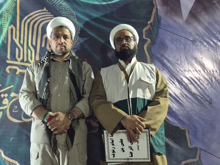 تصاویر/ حضور خدام حرم رضوی و پرچم متبرک حرم امام رضا(ع) در جشن عنبرآباد