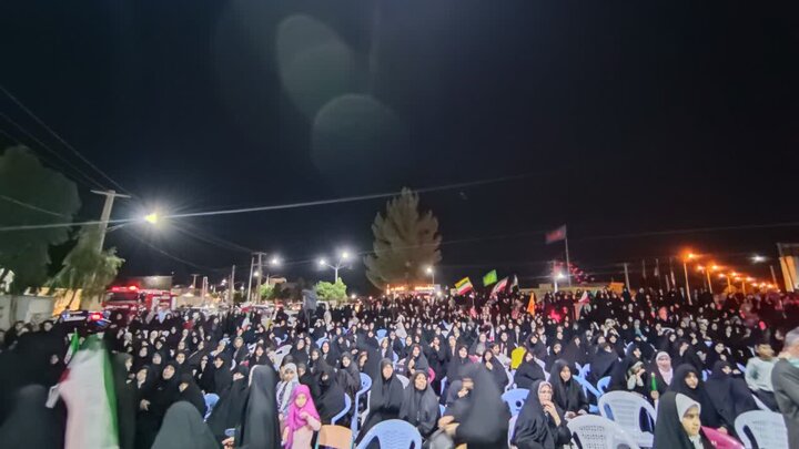 تصاویر/ پنجاه و نهمین شب حضور مردم بهرمان در خیابان با برگزاری جشن ولادت امام هشتم