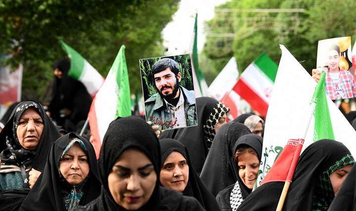تصاویر/ مراسم رژه سربازان در گهواره در بیعت با رهبر معظم انقلاب در شهر ری