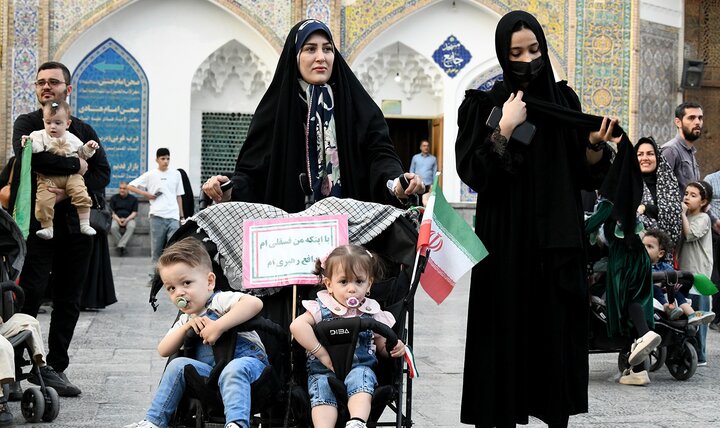 تصاویر/ مراسم رژه سربازان در گهواره در بیعت با رهبر معظم انقلاب در شهر ری