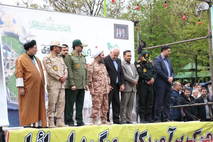 تصاویر/ رزمایش سراسری «جان‌فدایان امام رضایی برای ایران» در خوی