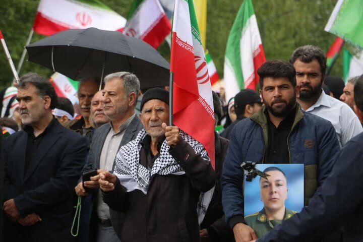 تصاویر/ رزمایش سراسری «جان‌فدایان امام رضایی برای ایران» در خوی