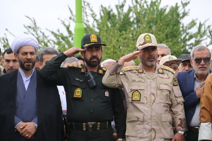 تصاویر/ رزمایش سراسری «جان‌فدایان امام رضایی برای ایران» در خوی