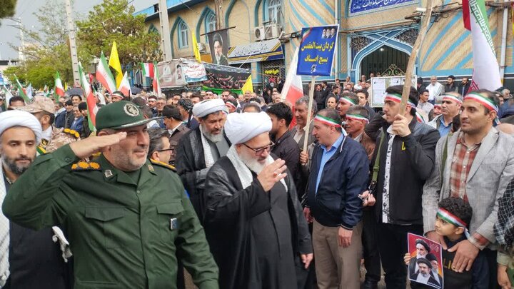 تصاویر/  نمایش عظیم اقتدار ملی و رزمایش سراسری «جان‌فدا» هم‌زمان با سراسر کشور در میاندوآب