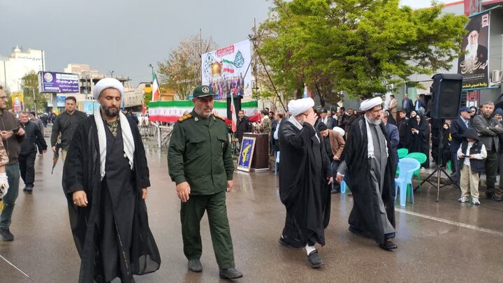 تصاویر/  نمایش عظیم اقتدار ملی و رزمایش سراسری «جان‌فدا» هم‌زمان با سراسر کشور در میاندوآب