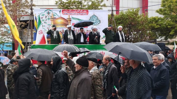 تصاویر/  نمایش عظیم اقتدار ملی و رزمایش سراسری «جان‌فدا» هم‌زمان با سراسر کشور در میاندوآب