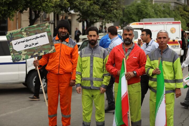 حضور مردم قهرمان بابل در رزمایش جان فدای ایران امام رضایی