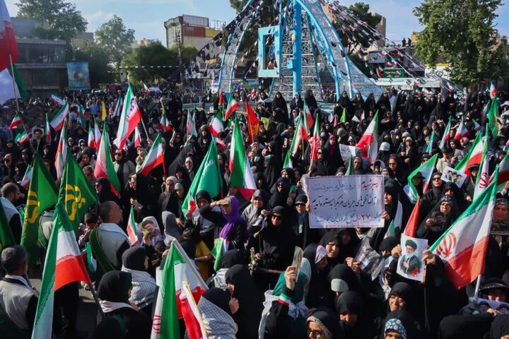 تصاویر/ نمایش سراسری اقتدار ایران و جان فدایان امام رضایی شهرستان ورامین