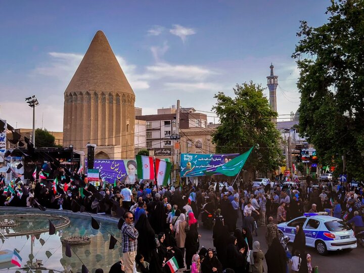 تصاویر/ نمایش سراسری اقتدار ایران و جان فدایان امام رضایی شهرستان ورامین
