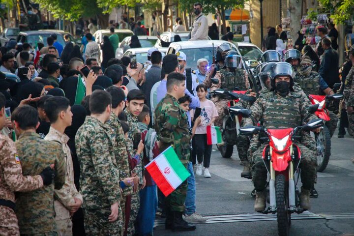 تصاویر/ نمایش سراسری اقتدار ایران و جان فدایان امام رضایی شهرستان ورامین