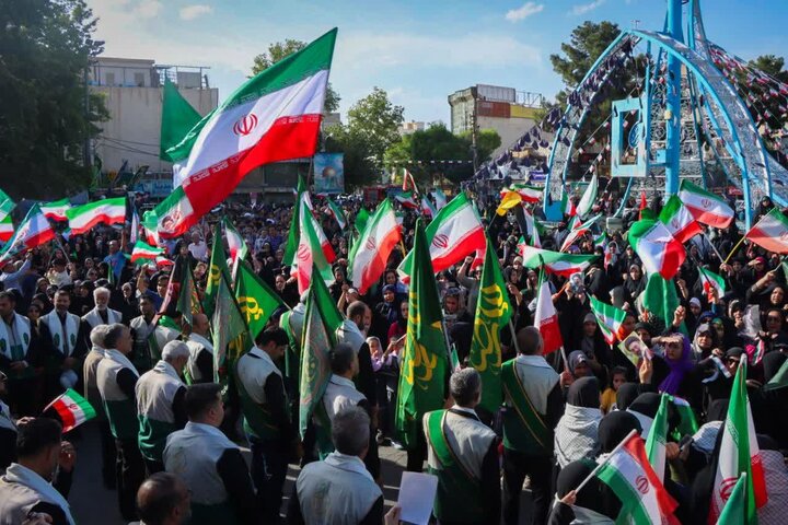 تصاویر/ نمایش سراسری اقتدار ایران و جان فدایان امام رضایی شهرستان ورامین