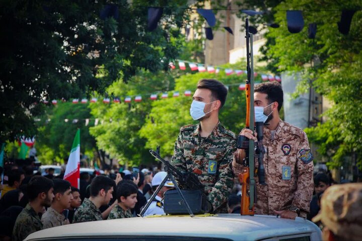 تصاویر/ نمایش سراسری اقتدار ایران و جان فدایان امام رضایی شهرستان ورامین