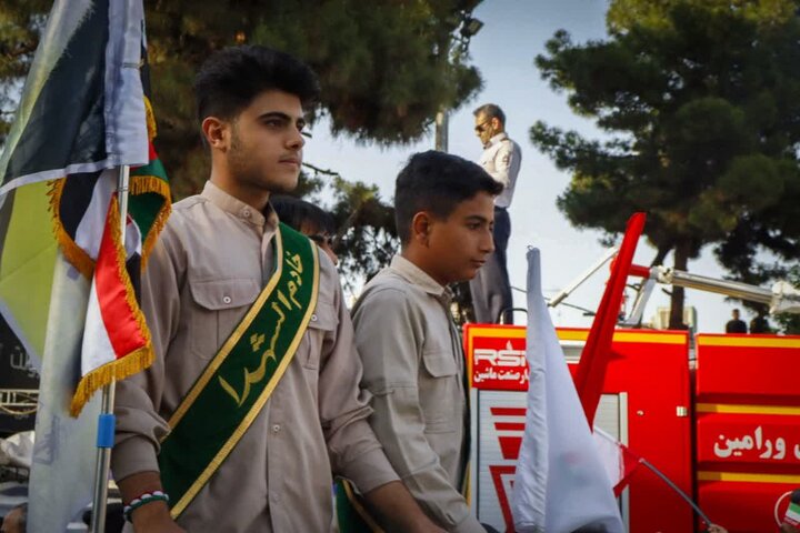 تصاویر/ نمایش سراسری اقتدار ایران و جان فدایان امام رضایی شهرستان ورامین