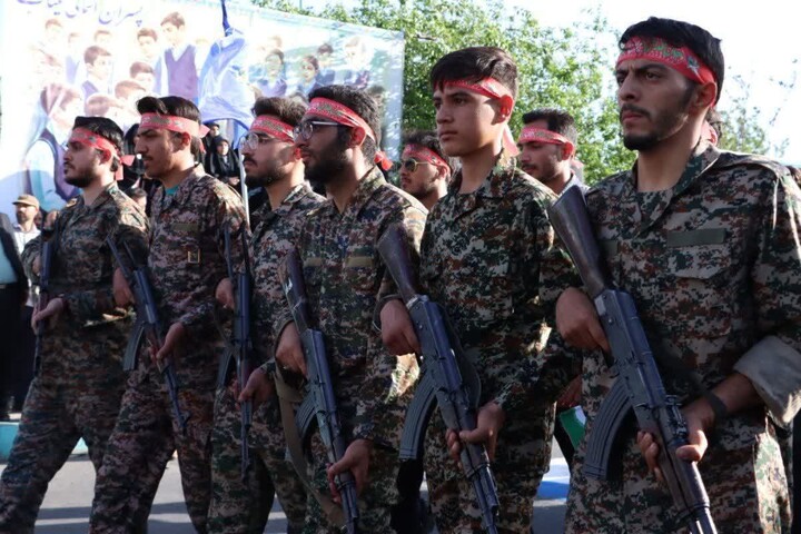 برگزاری نمایش عظیم اقتدار ملی و رزمایش جان فدا برای ایران امام رضایی در شهر یزد