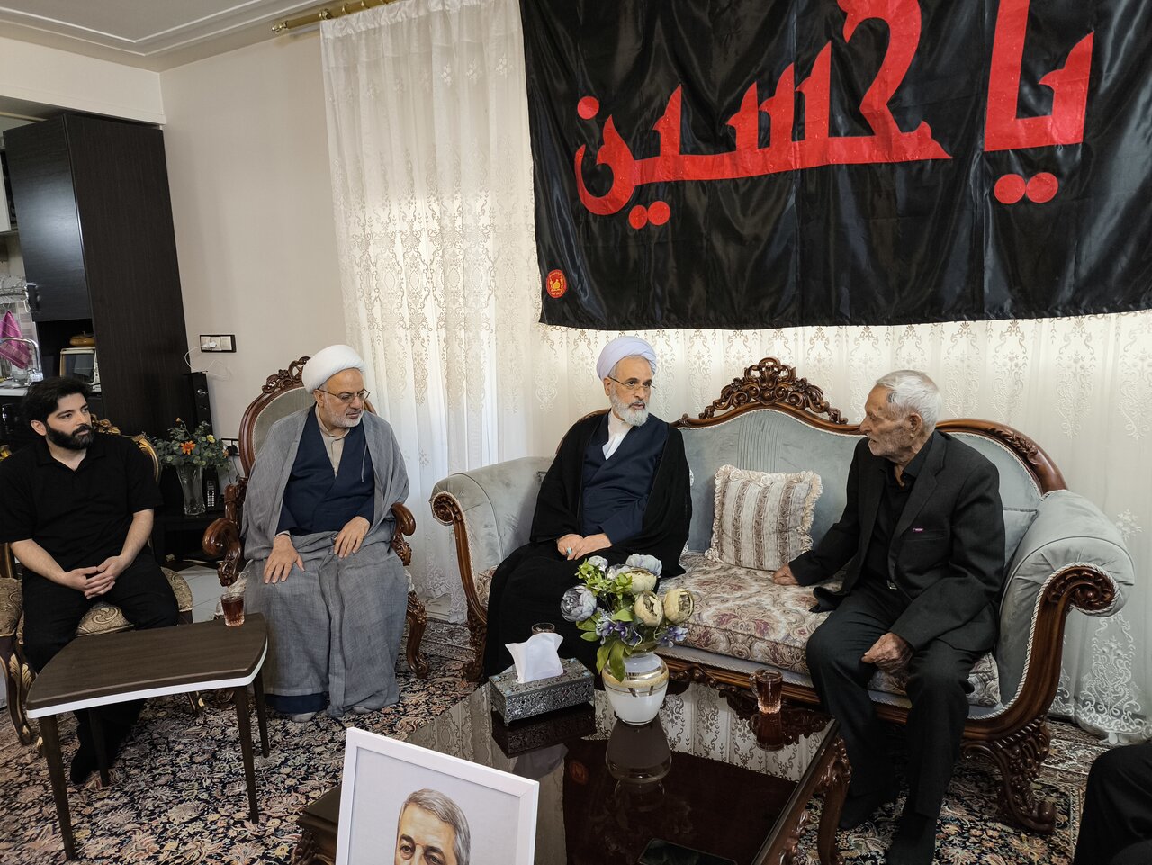 دیدار آیتالله اعرافی با خانواده سپهبد شهید سیدعبدالرحیم موسوی + تصاویر