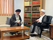 L’Ayatollah Hosseini Boushehri s’entretient avec le grand Ayatollah Sobhani sur l’actualité des séminaires