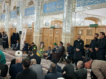 تصاویر/ مراسم چهلمین روز شهادت حجت الاسلام والمسلمین خطیب  در حرم‌ مطهر رضوی