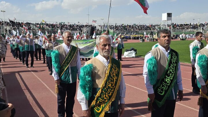تصاویر/نمایش سراسری اقتدار عظیم جان‌فدا برای ایران امام‌رضائی در اراک