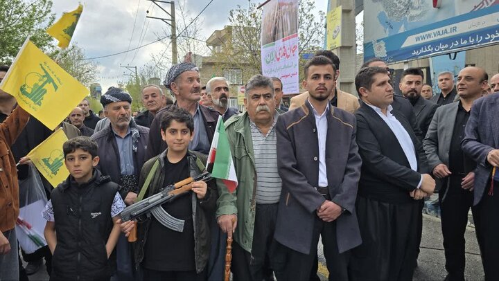 تصاویر/ همایش عظیم اقتدار ملی و رزمایش سراسری جان فدا برای ایران امام رضایی در شهرستان سردشت