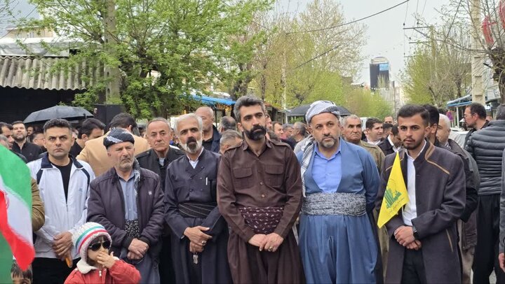 تصاویر/ همایش عظیم اقتدار ملی و رزمایش سراسری جان فدا برای ایران امام رضایی در شهرستان سردشت