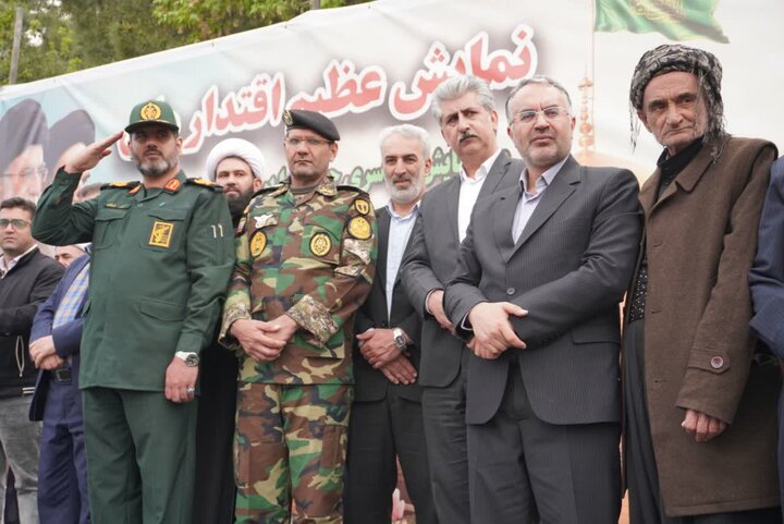 تصاویر/ نمایش عظیم اقتدار ملی و رزمایش سراسری جانفدا برای ایران امام رضایی در مهاباد