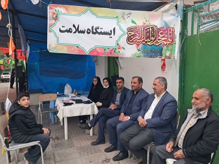 تصاویر/ برپایی موکب امام رضایی در بلوار امام رضا (ع) ساری