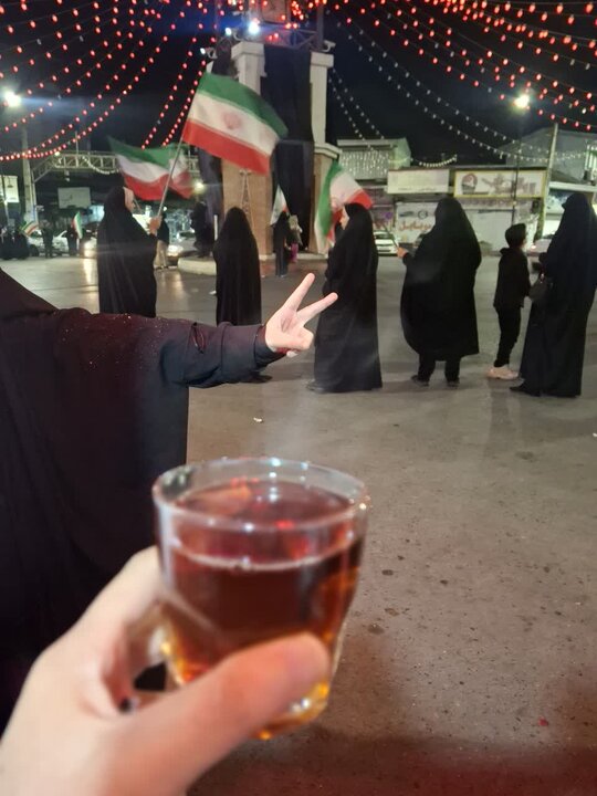 تصاویر/ آخرین شب پرچم گردانی در محله ابن سینای امیرکلا