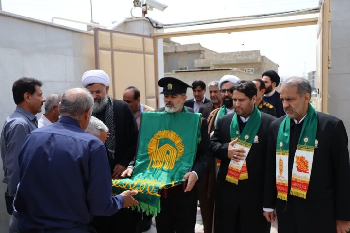 تصاویر/ خادمان امام رضا(ع) مهمان خانواده شهید حسین بردستانی