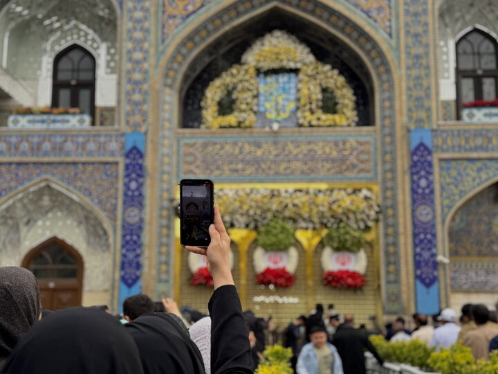 جلوه‌هایی زیبا از حرم مطهر رضوی در سالروز میلاد امام رئوف