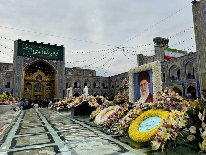 جلوه‌هایی زیبا از حرم مطهر رضوی در سالروز میلاد امام رئوف