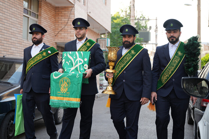 عیادت سفیران کریمه از جانباز جنگ تحمیلی رمضان در سالروز میلاد امام مهربانی