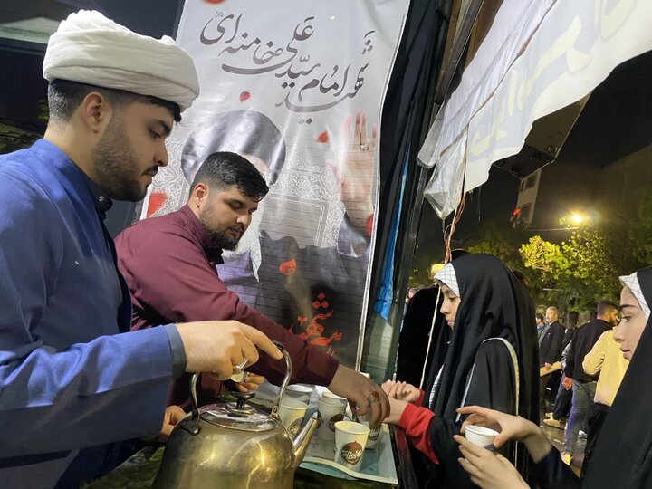 تصاویر/ فعالیت موکب منتظران موعود (عج) مدرسه علمیه امام رضا علیه السلام  میاندوآب در شستمین شب متوالی