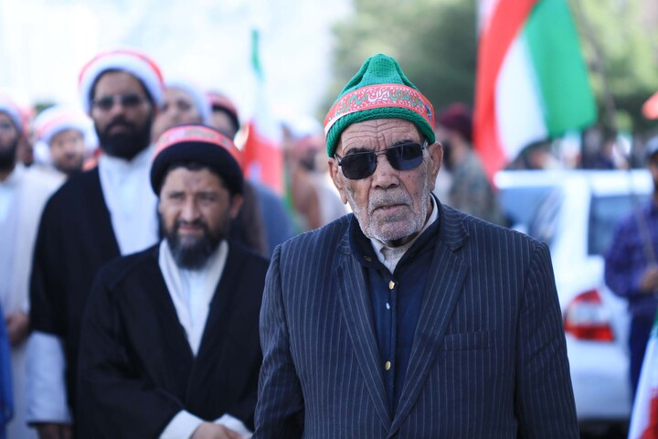 تصاویر| حضور روحانیون و طلاب در رزمایش جانفدا ایران در بیرجند