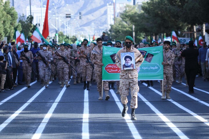تصاویر| حضور روحانیون و طلاب در رزمایش جانفدا ایران در بیرجند