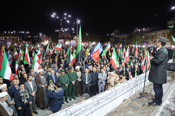 تصاویر /  نمایش عظیم اقتدار ملی و رزمایش سراسری جان‌فدا برای ایران امام رضایی در همدان