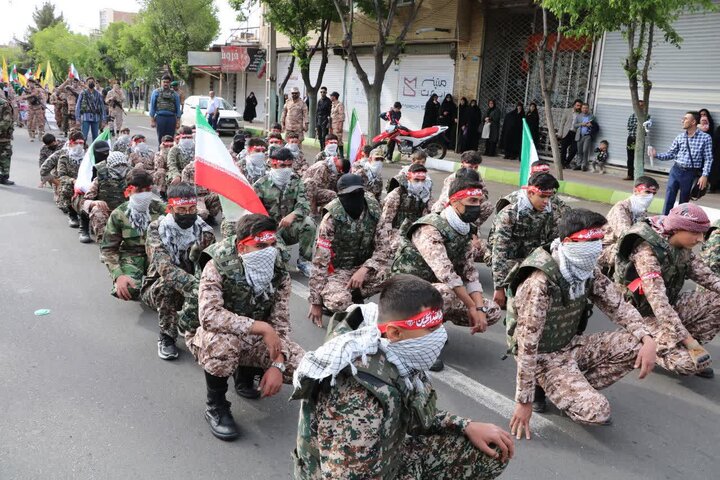 تصاویر/ نمایش قدرت و آمادگی رزمی جان‌فدایان امام رضا (ع) در دلیجان