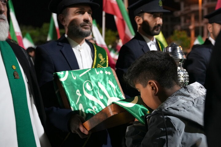 حضور سفیران کریمه اهل‌بیت(س) در تجمع مردمی پردیسان قم