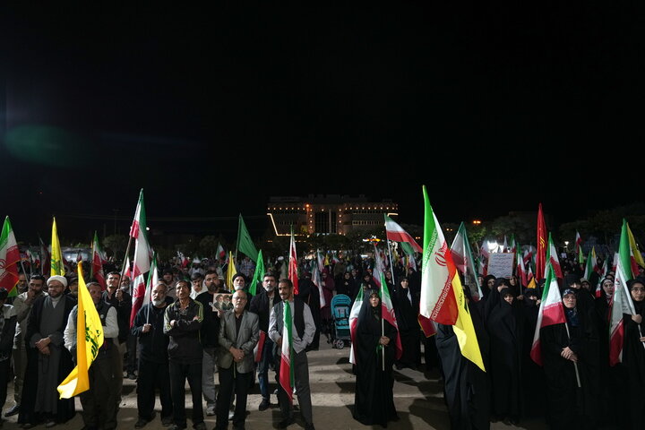 حضور سفیران کریمه اهل‌بیت(س) در تجمع مردمی پردیسان قم