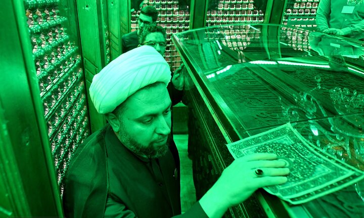 تصاویر/ مراسم معنوی غبارروبی مضجع مطهر حضرت عبدالعظیم(ع)