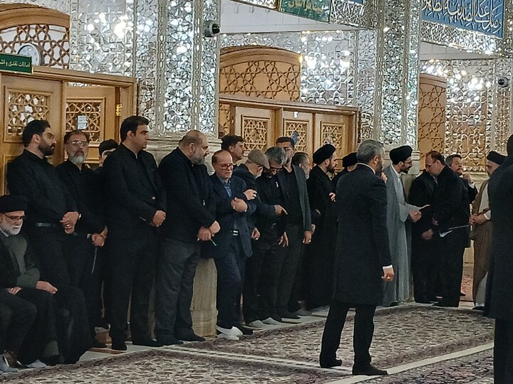 تصاویر/مراسم چهلمین روز شهادت حجت الاسلام والمسلمین خطیب  در حرم‌مطهر رضوی