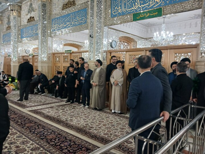 تصاویر/مراسم چهلمین روز شهادت حجت الاسلام والمسلمین خطیب  در حرم‌مطهر رضوی